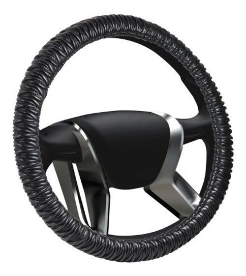 Оплетка руля M 37-38 см кожа  SENATOR CAROLINA  черная (AZARD)