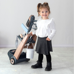 Набор Smoby Rowenta 330326WEB тележка для уборки с пылесосом и 10 аксессуарами для детей от 3 лет — фото 7