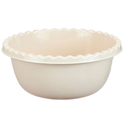 Миска 3л круглая, белый ротанг