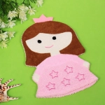 Мочалка-варежка для тела детская «Water Magic - Принцесса Линда», цвет розовый, 15*22 см (ZIP пакет)