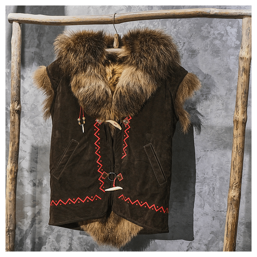 Жилет из меха медведя «Бирюк»