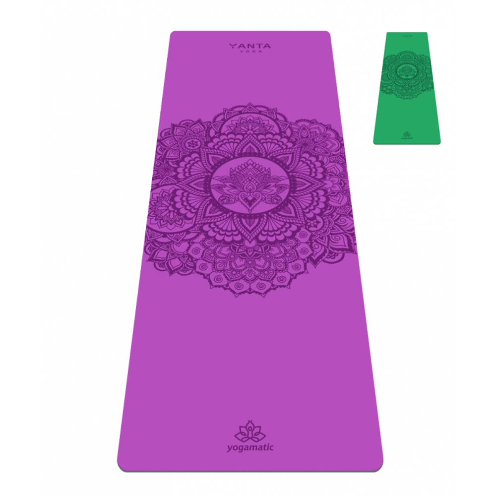 Каучуковый йога коврик Mandala Yanta Yoga 185*68*0,4 см