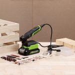 Гравер аккумуляторный Grenworks G24RT Арт.3200807, 24V, бесщеточный, с принадлежностями 52 шт., без АКБ и ЗУ