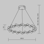 Подвесная люстра Maytoni TESSARA MOD081PL-L60G3K