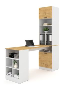 Стол ЛАВОРО-11 /1700*1900*503/ белый / дуб бунратти