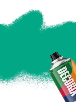 Краска зеленая в баллончике глянцевая акриловая DECORIX - "Изумрудная" эмаль аэрозольная для любых поверхностей 520 мл