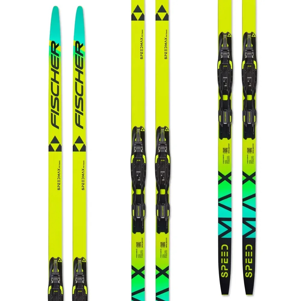 Лыжи FISCHER TWIN SKIN SPEEDMAX 90 JR с креплениями RACE JR
