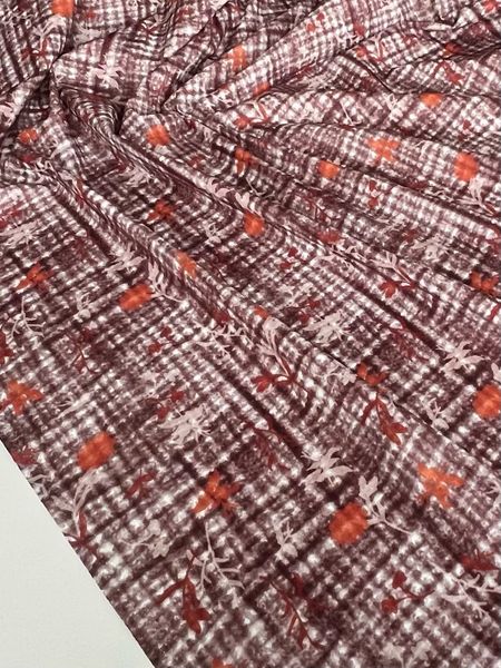 ЛИСТЬЯ НА БУКЛЕ, ИМИТАЦИЯ - 100% хлопок 6