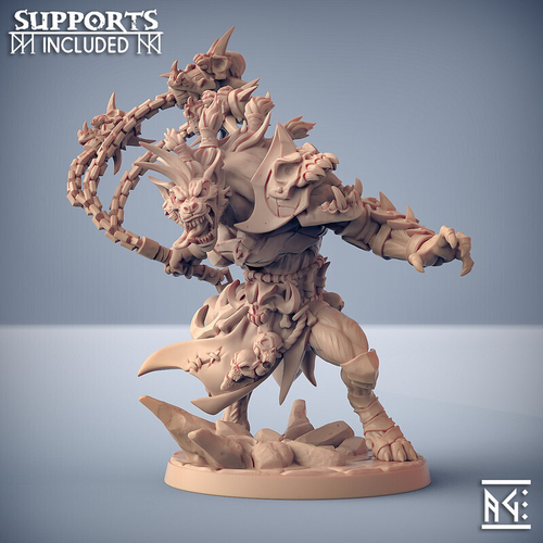 Гнолл Воин Паладин Варвар Файтер Рыцарь миниатюра для dnd, днд, pathfinder, фентези, Настольная игра, НРИ, Варгейм, РПГ