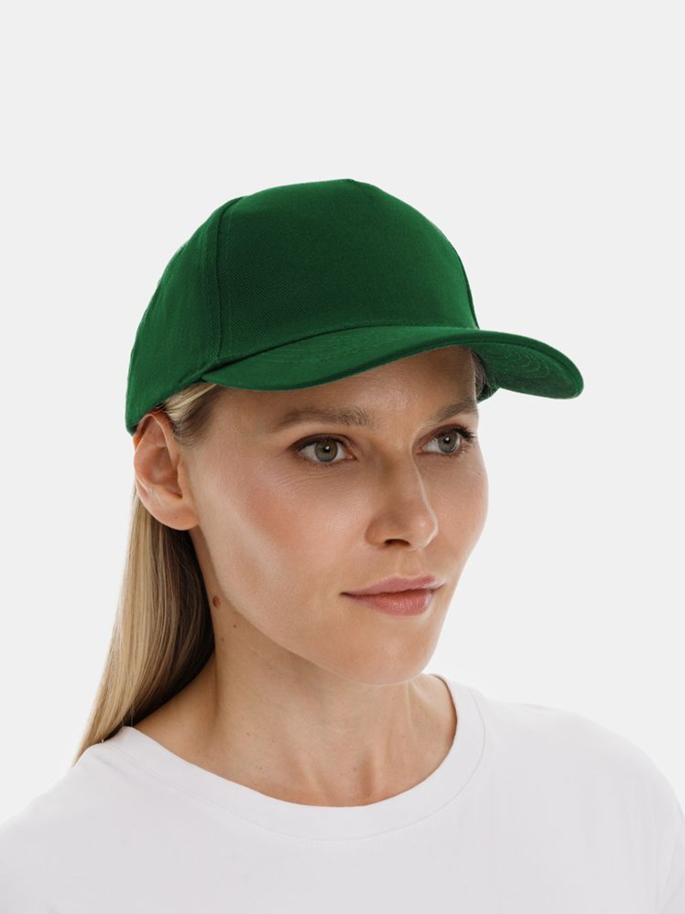 Бейсболка Long Beach, темно-зеленая