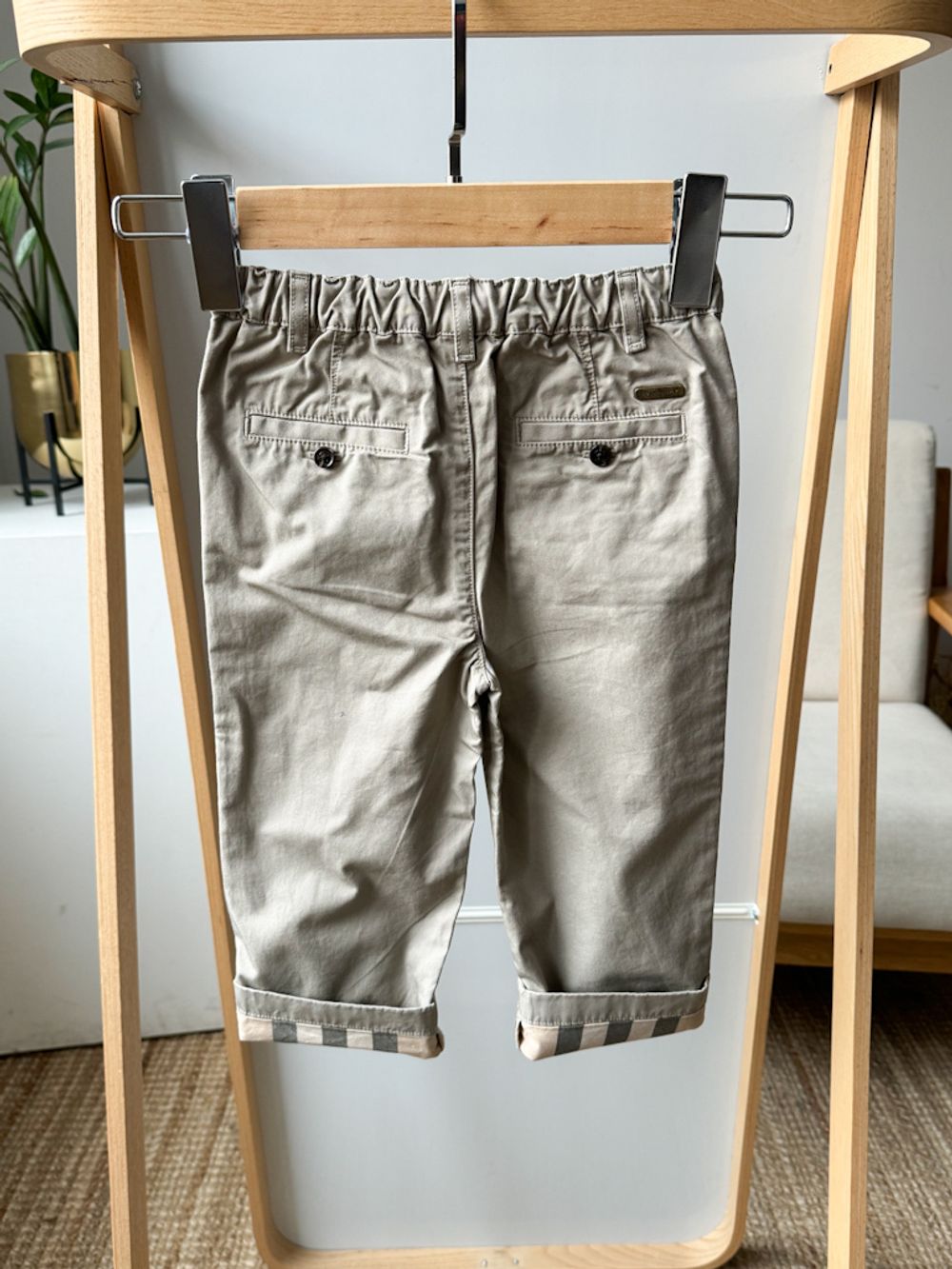 Хлопковые брюки Burberry, 92