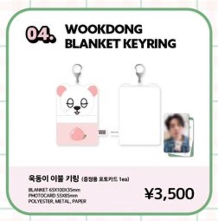 Брелок WOOKDONG BLANKET KEYRING + карта