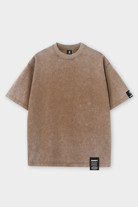 Футболка SHMOT "BLANK" GARMENT DYE Бежевый