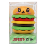 Точилка "Фаст-Фуд" 4*3*2,7см, в силиконовом корпусе, пластиковый бокс 4 цвета микс, С-40275