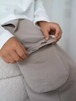 Бежевые брюки для девочек палаццо