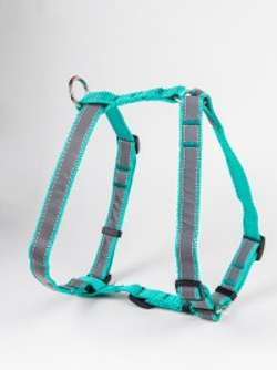 DOG&VOGUE Шлейка капроновая светоотражающая 25 мм, размер: 560-840/600-980 мм