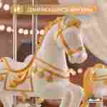 Электрическая свадебная карусель «Свадебный бал» с LED-подсветкой, 6 мест