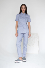 Блуза женская м222 toray стретч серый29