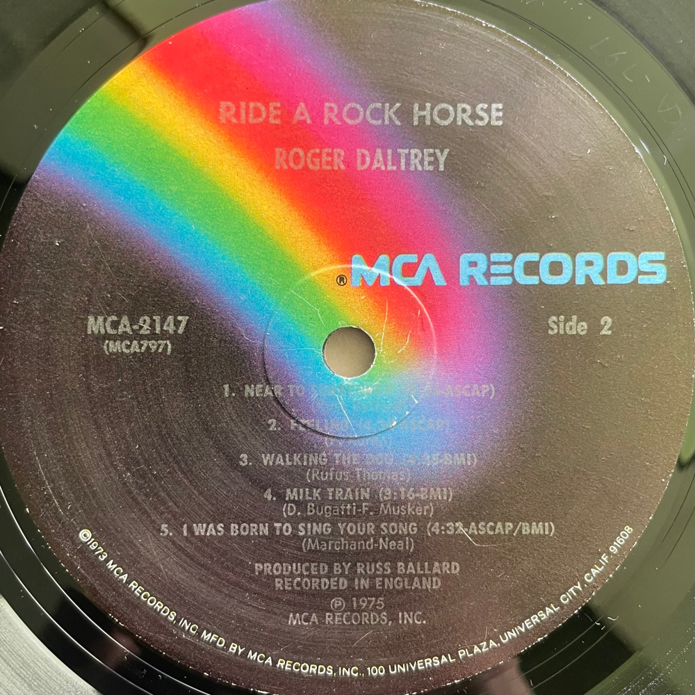 Roger Daltrey ‎– Ride A Rock Horse (США 1975г.)