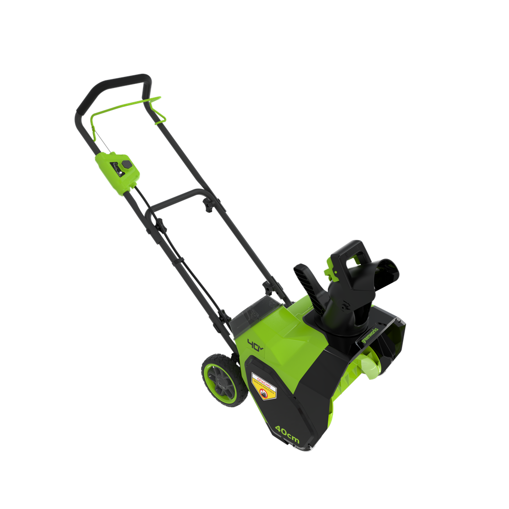 Снегоуборщик аккумуляторный Greenworks G40ST40, 40V, 40 см, с 1хАКБ 8 Ач и ЗУ (2603607UH)