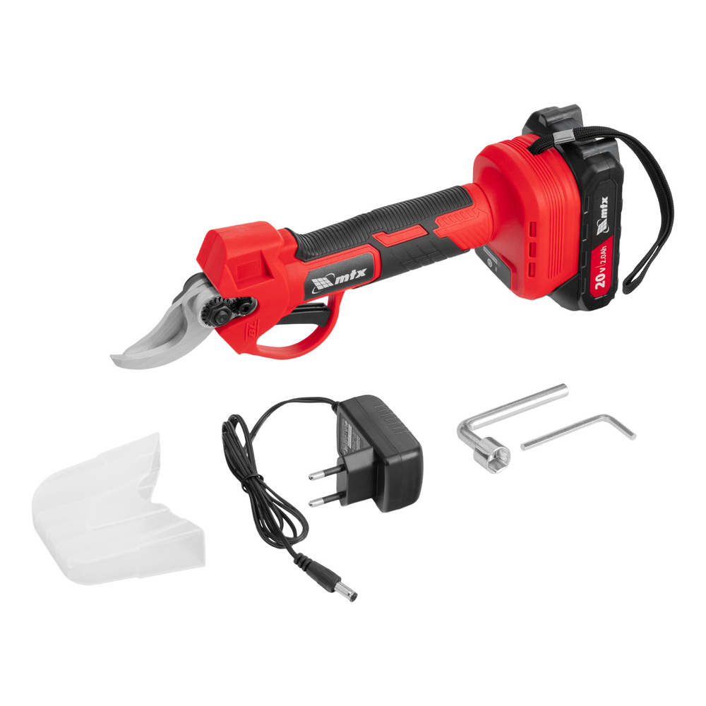 Секатор аккумуляторный, бесщет., BP-25, Li-Ion, 20 В // MTX