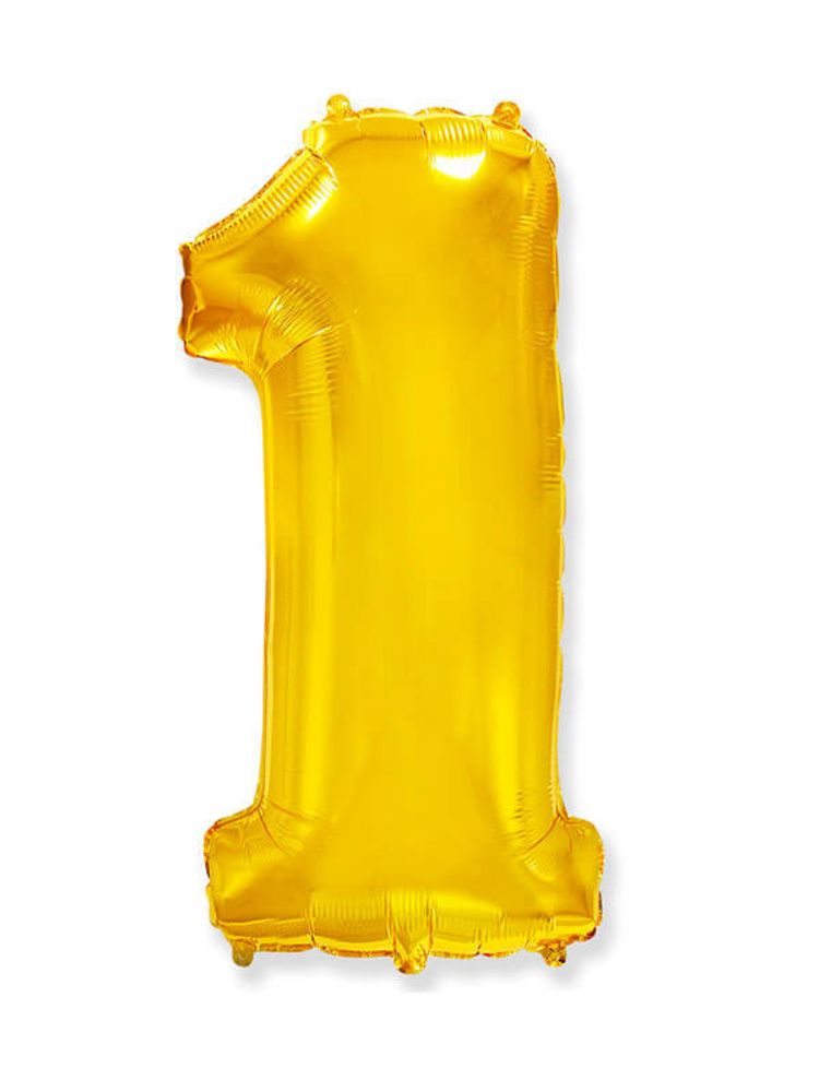 FM (32&#39;&#39;/81 см) Цифра, 1, Золото, 1 шт.