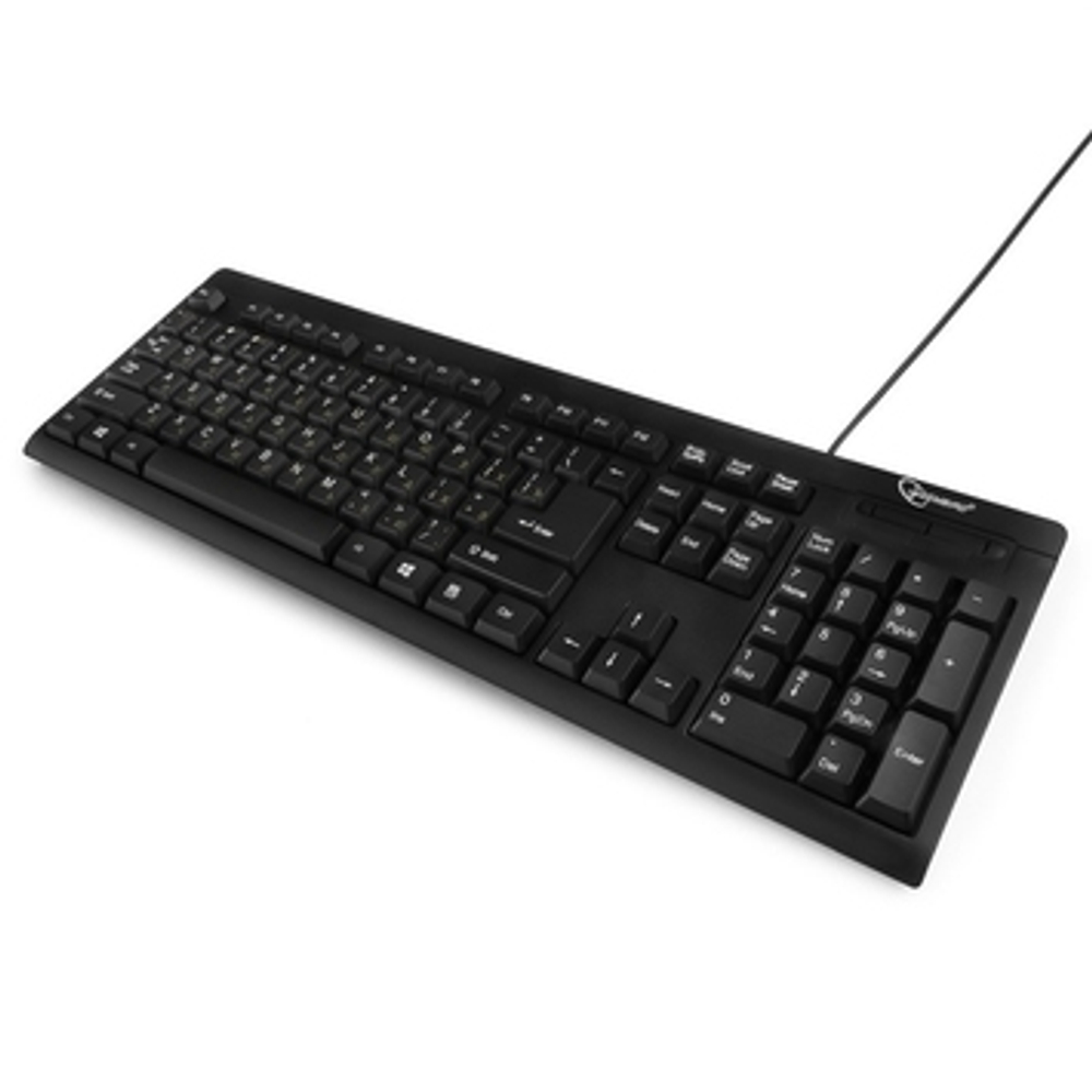 Клавиатура проводная Gembird KB-8300-BL-R black