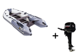 Ривьера 3400 СК Компакт серый-графит + Toyama T 9.8 BMS (комплект лодка + мотор)