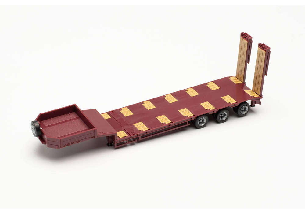 Полуприцеп низкорамный 3-х осн., винно-красный