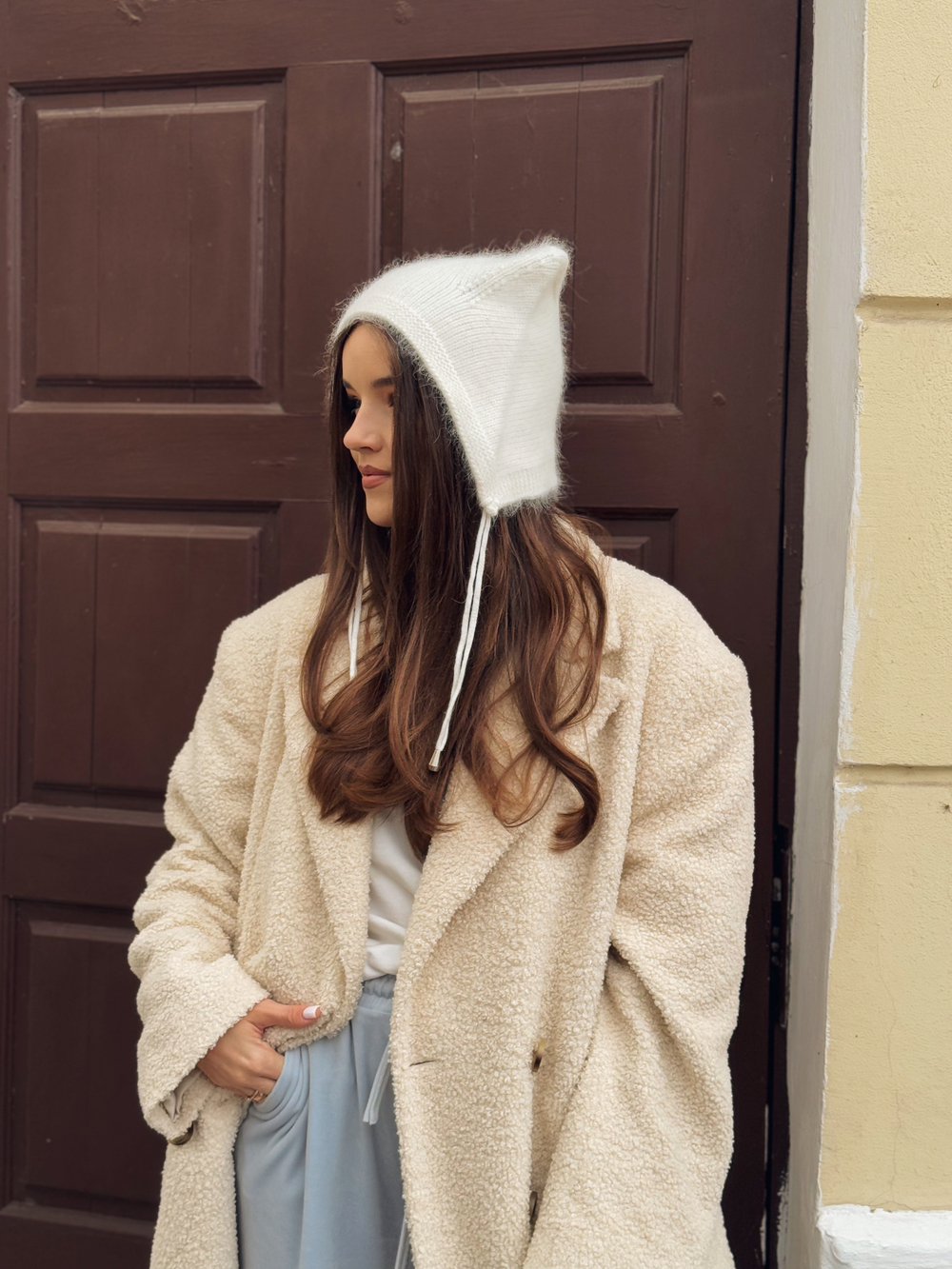 Шапка с ушками модель 006