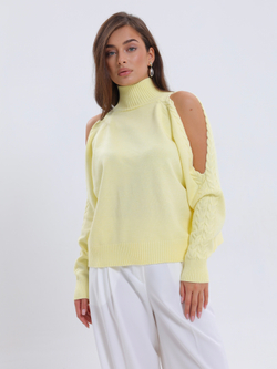 Джемпер с открытыми плечами