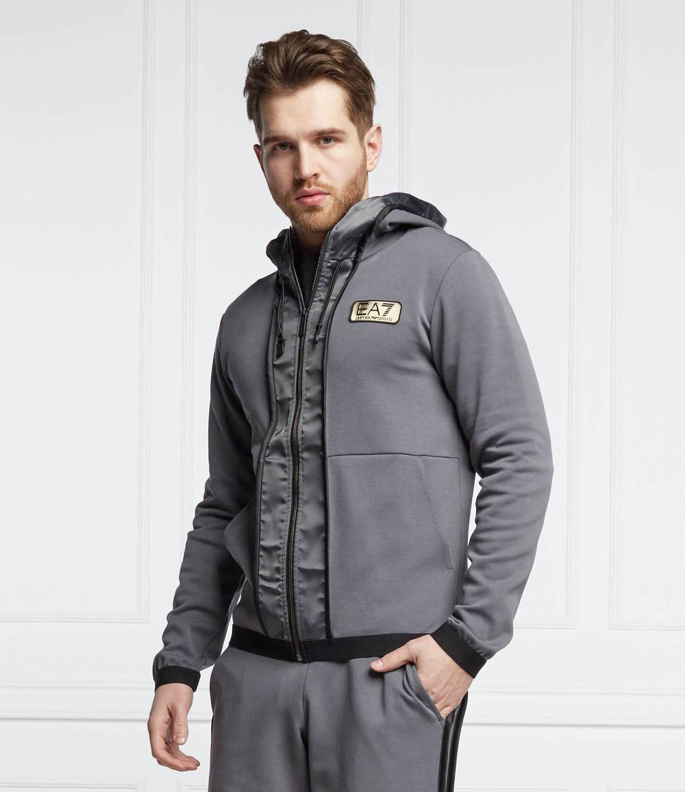 Худи EA7 - серый(3LPM26 PJFAZ)