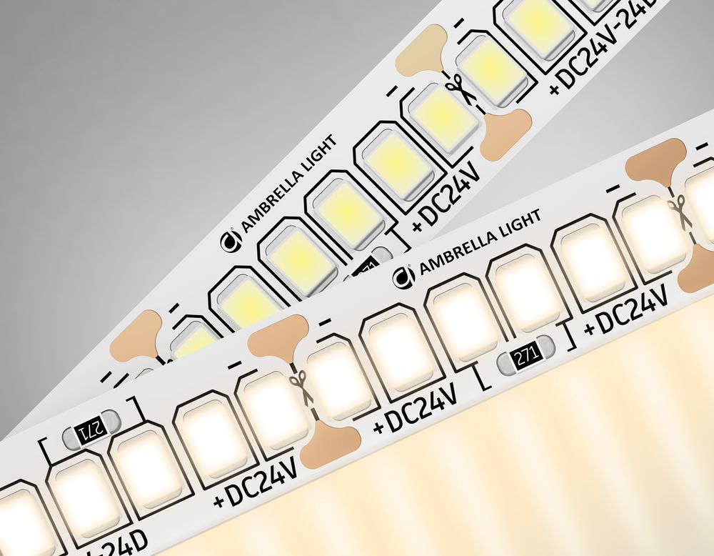 Ambrella Светодиодная лента Ambrella Light GS3501 2835 240Led /22W m/ 24V IP20 3000K 5m LED Strip 24V GS3501