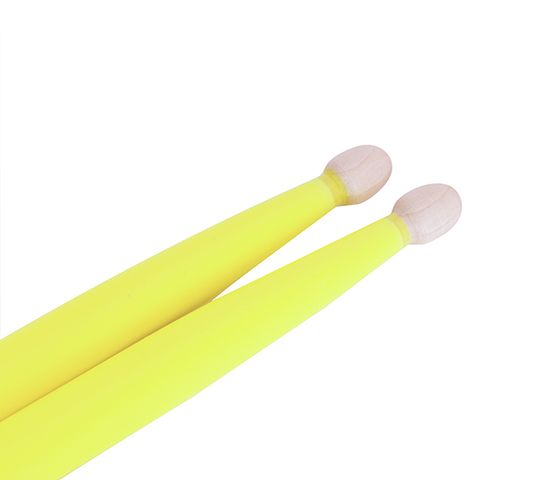 Барабанные палочки, граб, деревянный наконечник, Leonty LFL7A Fluorescent Lemon 7А