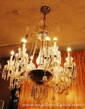 replica BACCARAT ZÉNITH CHANDELIER ( 12 lights + clear colour )