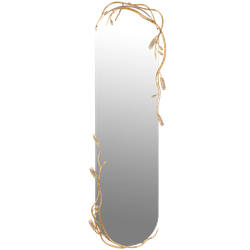 Настенное зеркало Oliva Branch (Олива Бранч) Айвори Мраморное золото