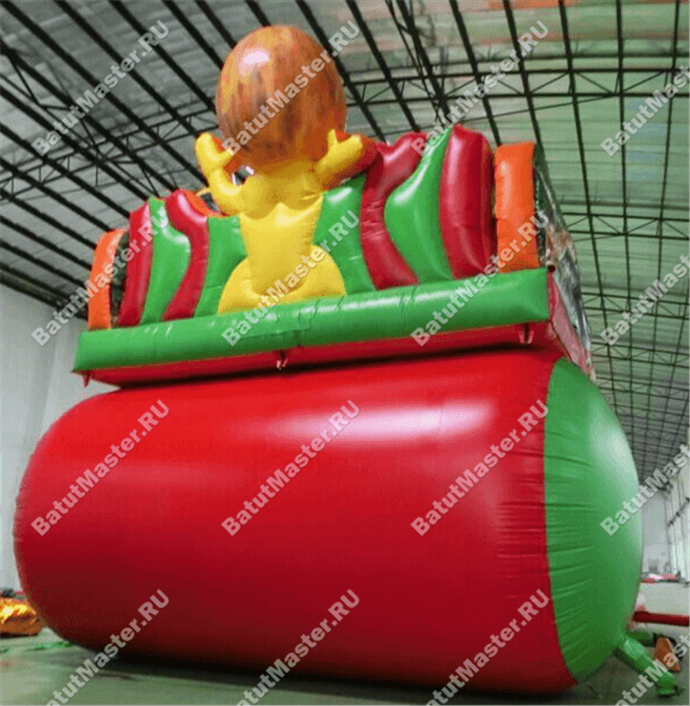 Батут-горка "Лев" 12*7.5*9 м