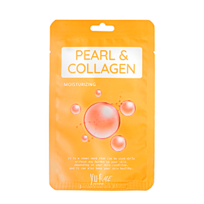 YU.R ME Тканевая маска для лица с экстрактом жемчуга и коллагеном | Yu.r Me Pearl&Collagen Sheet Mask
