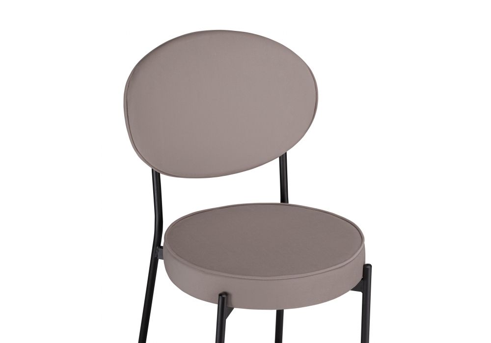 Стул на металлокаркасе Ройс капучино / черный