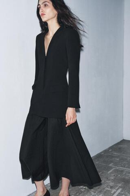 ZARA КОМБИНИРОВАННОЕ ПЛАТЬЕ-БЛЕЙЗЕР — ZW COLLECTION, ЧЕРНЫЙ
