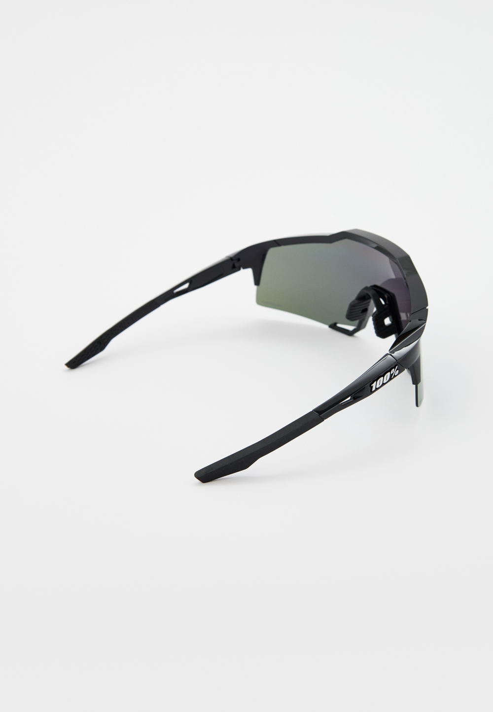 Спортивные очки с диоптриями 100% SPEEDCRAFT Polished Black - HiPER Lavender Mirror Polarized Lens