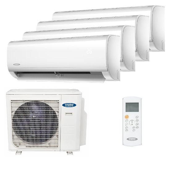 Мультисплит система на 4 комнаты General Climate GC-MER07HRN1 x 4 / GU-M4EA28H32