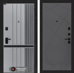 Входная дверь Лабиринт SKYLAB - 24 Графит софт