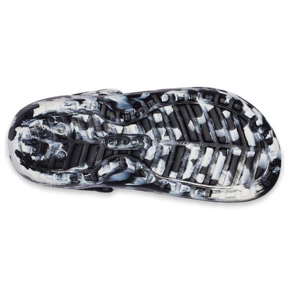 Crocs Classic Lined Clog 'Marbled White Black'