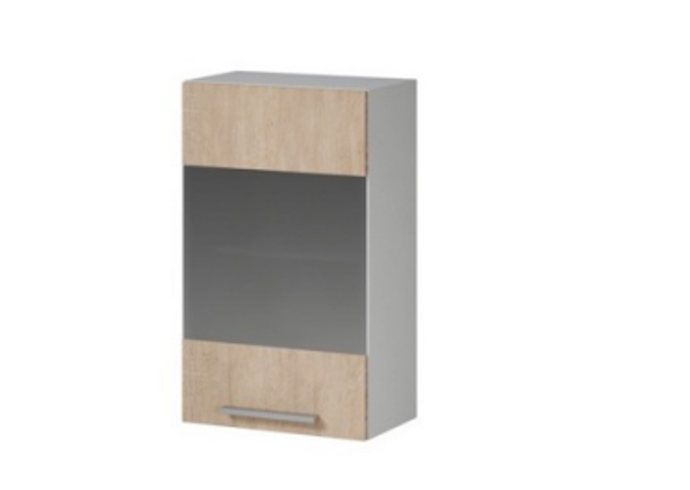 Alisa 12 - Шкаф навесной 400 со стеклом