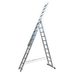 Лестница алюминиевая STAIRS трехсекционная 3x11 ступеней (AL311)
