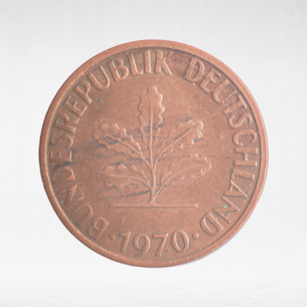 Germany, 1 Pfennig, 1970, (Stuttgart Mint - "F"), VF