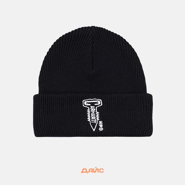 Шапка Carhartt WIP Screw Beanie артикул:I033875_black - купить в магазине Дайс
