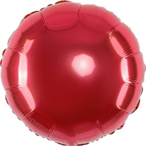 F Шар круг 18'' / 45 см Красный (БГ-15)