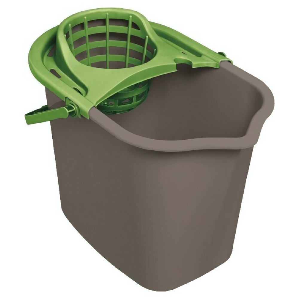 Ведро с отжимом 10 литров прямоугольное, с фиксатором для швабры YORK